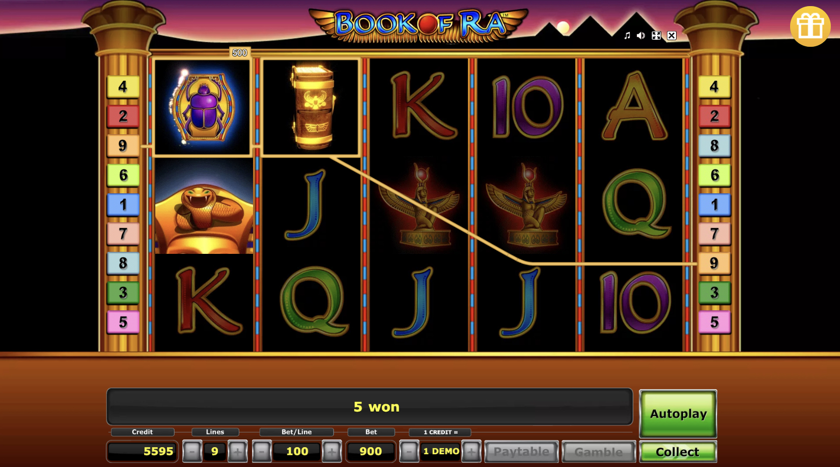 Скриншот Book of Ra Deluxe